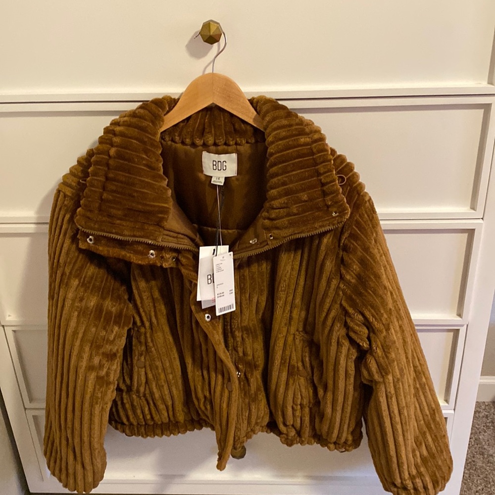 BDG coat, size Lg, brown.